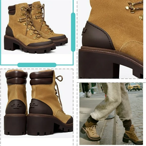 Tory Burch Lug sole ankle boots Size 10 1/2 Ankle Boots & Booties